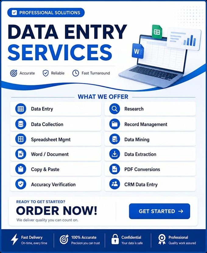 be your expert virtual assistant for data entry and bookkeeping