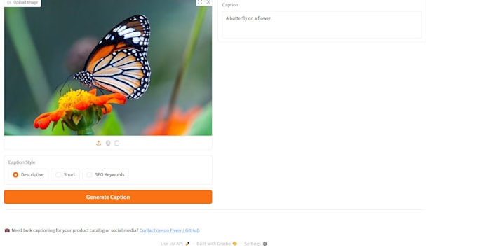 generate ai powered caption for images