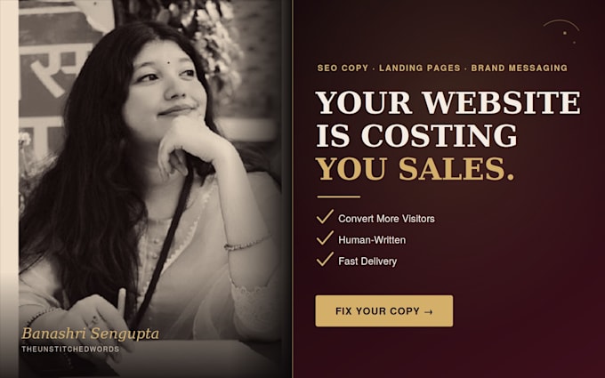 write highly converting website copy