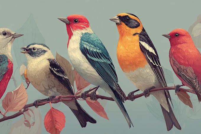 draw any bird species for you