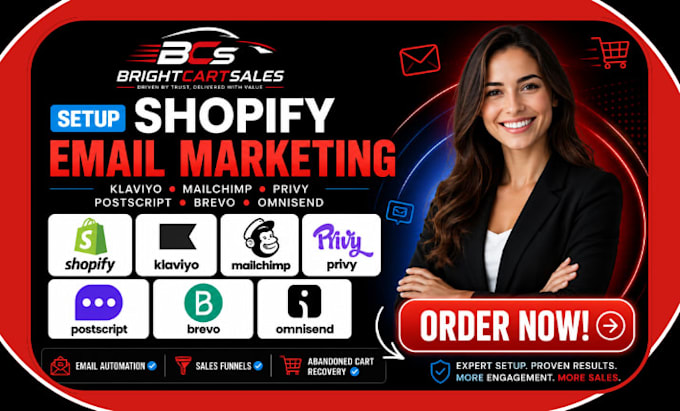 setup shopify klaviyo email marketing mailchimp privy postscript brevo omnisend