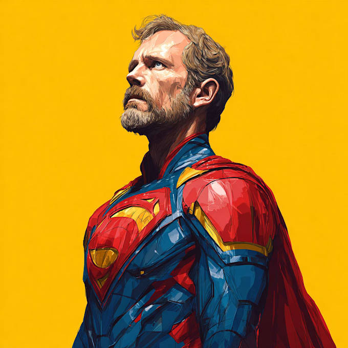 illustrate a superhero comic cover art