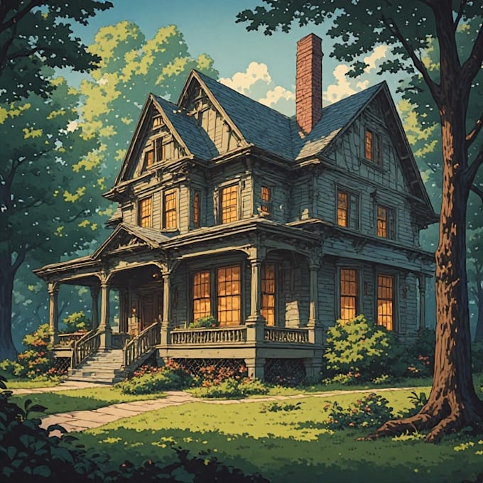 do render architecture and interior concept in watercolor