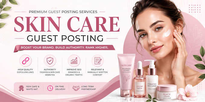 niche relevant skincare and beauty backlinks