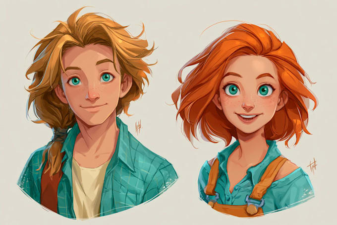 do stardew valley couple portraits
