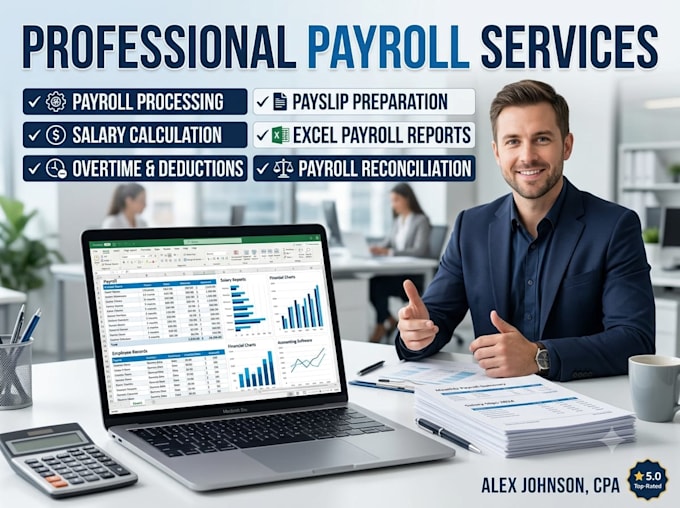 process payroll, salary sheets and employee payroll reports