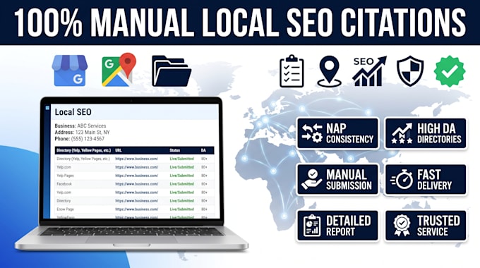 create manual local SEO citations and fix nap consistency