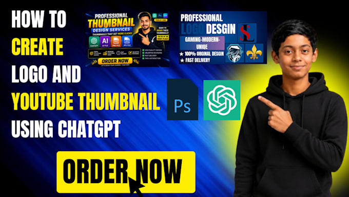 make simple to proffetional youtube thumbnail