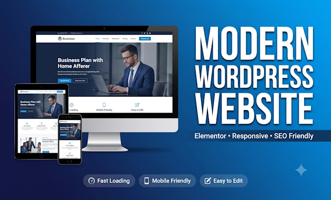 build a modern wordpress website using elementor pro