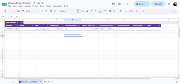built client intake and scheduling automation