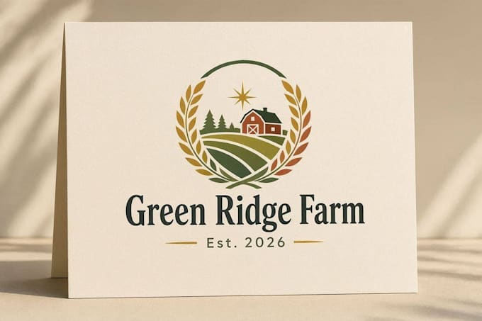create creative and good looking farm logo design