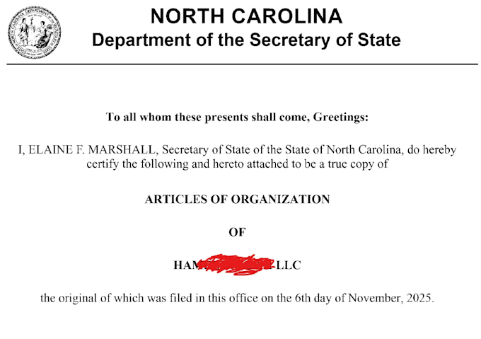 register your llc and ein as well as resale certificate