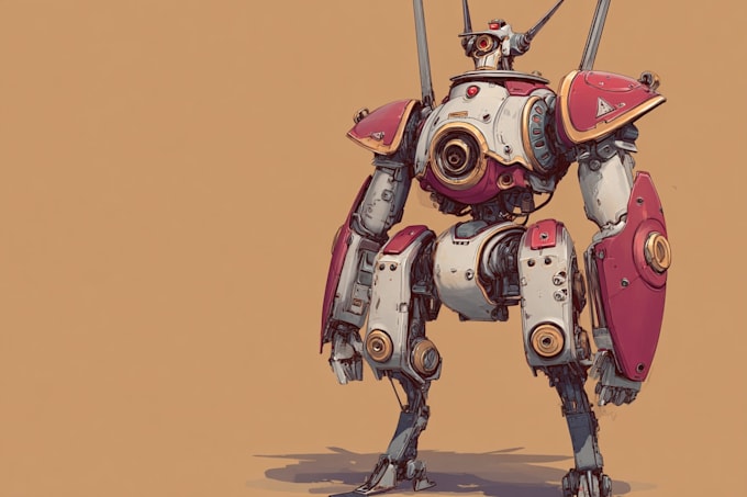 illustrate your mecha, robot and armored characters