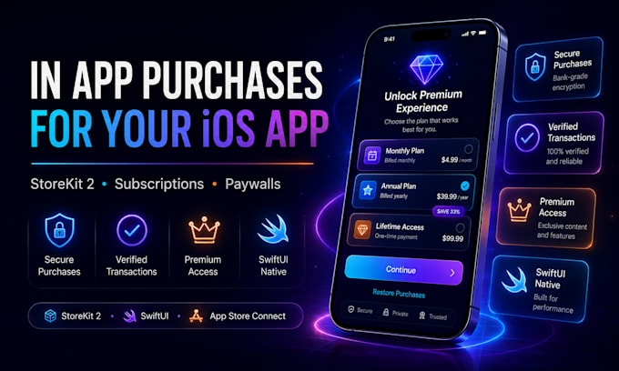 integrate storekit 2 in app purchases and subscriptions in your ios app