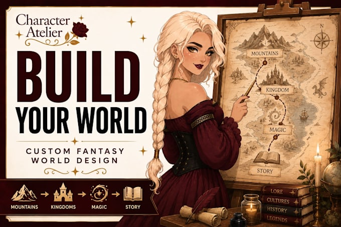 design a custom fantasy world for your novel