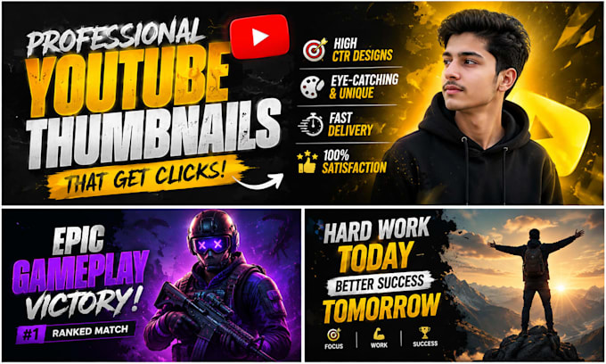 create eye catching thumbnail and poster