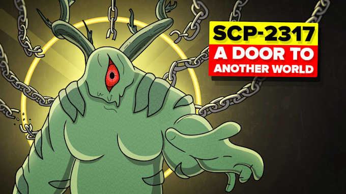 illustrate a horror youtube thumbnail for you