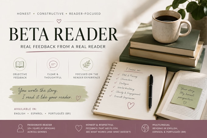 be your multilingual beta reader with honest feedback