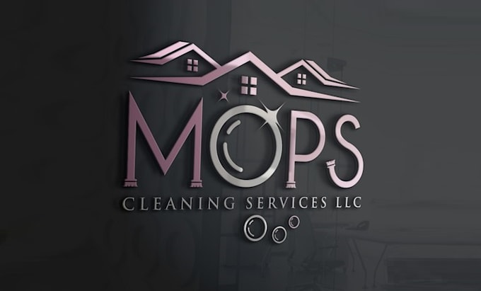 design minimalist cleaning service logo