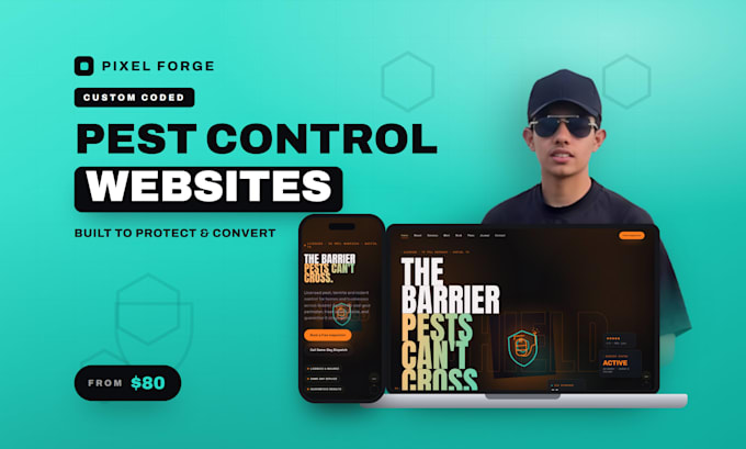 design a high converting pest control business website