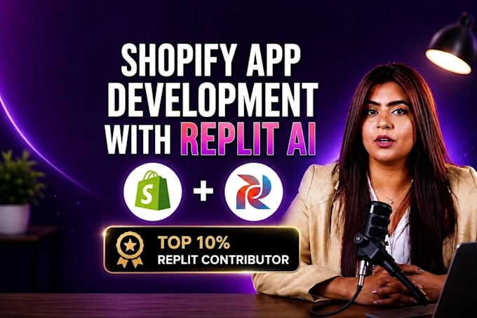 develop a custom shopify app with replit ai