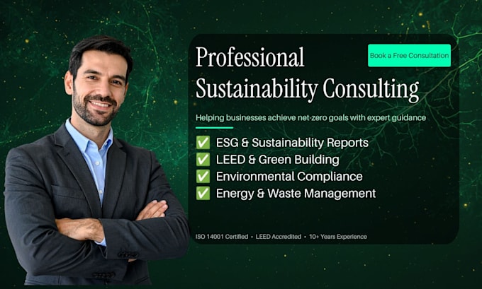 provide professional sustainability consulting services