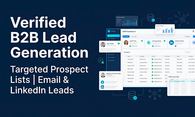 do b2b lead generation with a verified email list