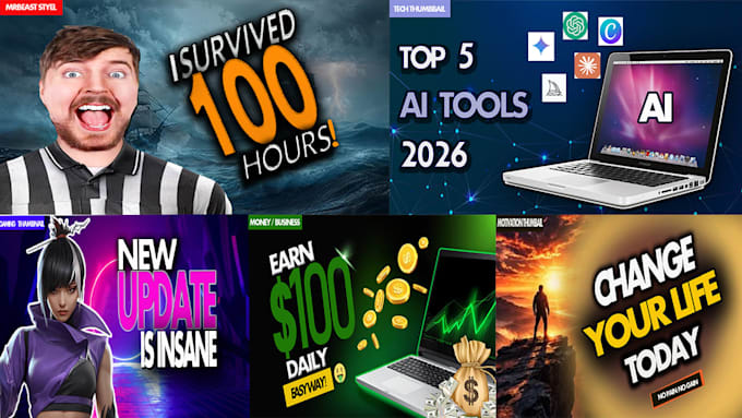 design viral youtube thumbnail