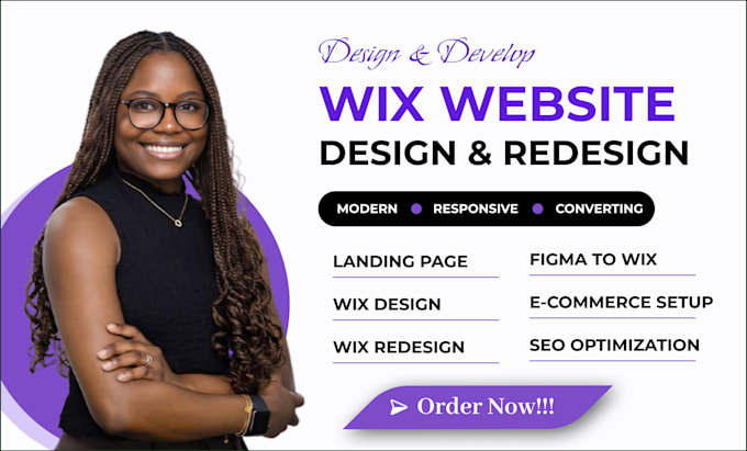 wix website design wix landing page wix redesign