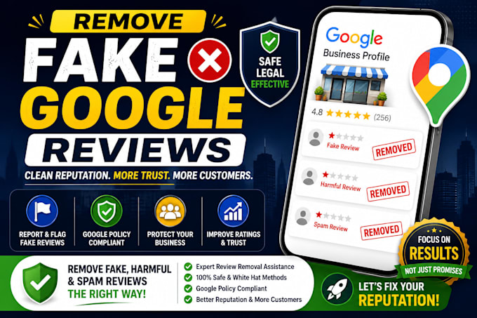 remove fake harmful google maps and business reviews