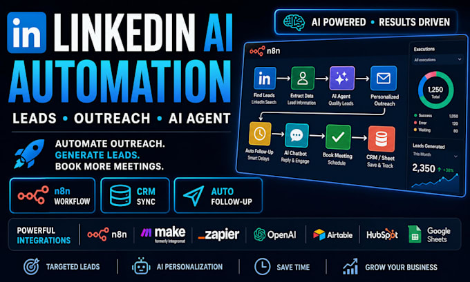 build linkedin automation bot ai chatbot lead generation outreach n8n