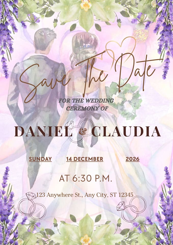 design custom wedding invitations in canva