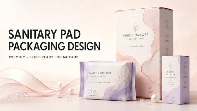 custom sanitary pad packaging design