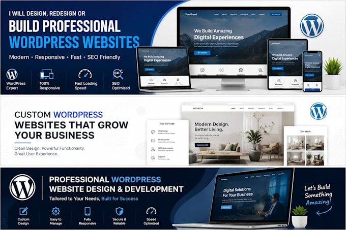 design a modern wordpress website