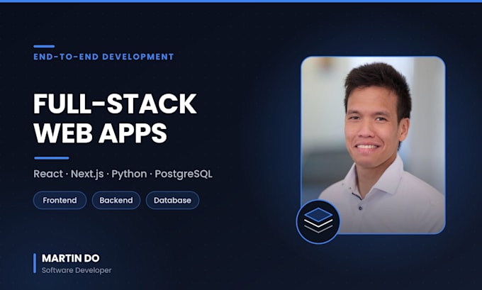develop a modern full stack web application
