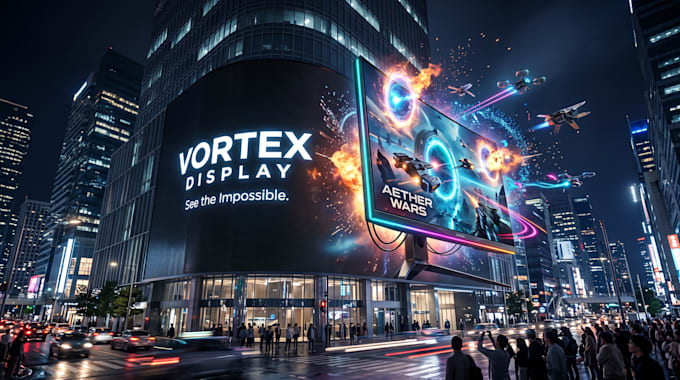 create ai cgi vfx 3d anamorphic billboard ads for your brand
