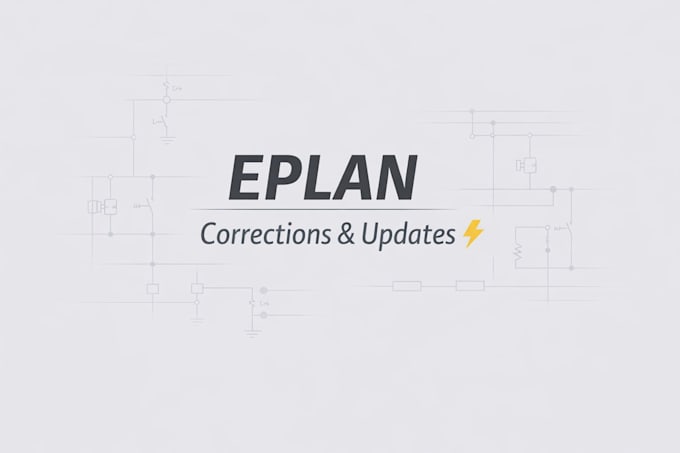 update, correct or convert your electrical schematics eplan PDF