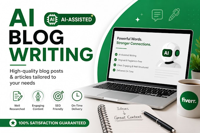 write ai blog posts, articles and website content