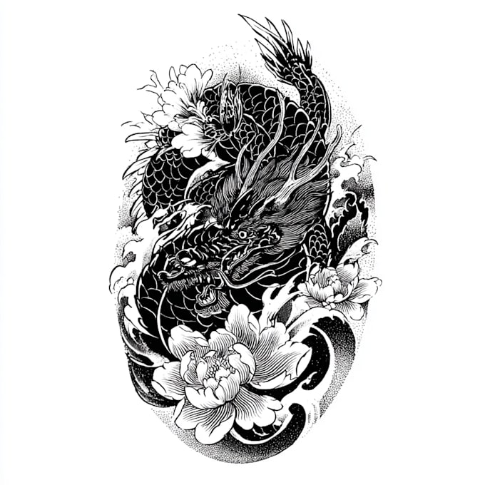 japanese or oriental tattoo design