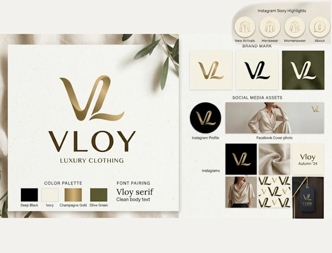 create luxury business logo
