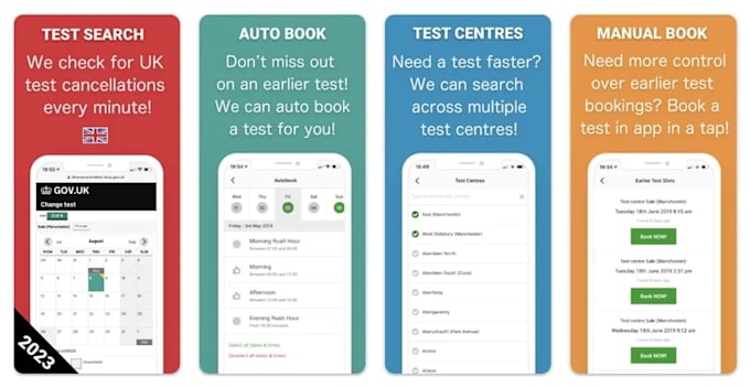 develop UK driving test cancellation bot to auto book earlier tests,UK dvsa bot