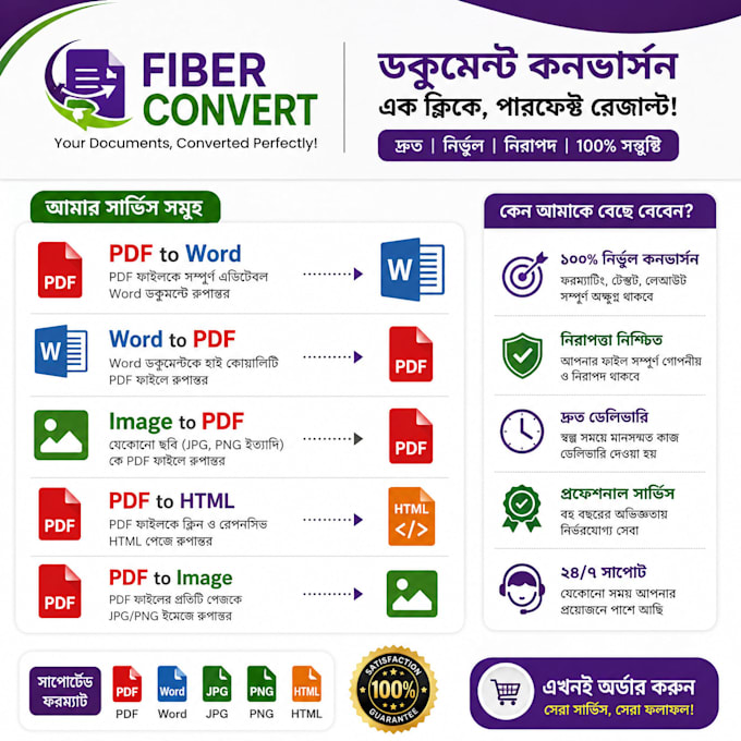 convert PDF to word, word to PDF