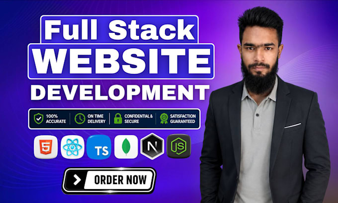 develop custom website, full stack website development as full stack developer