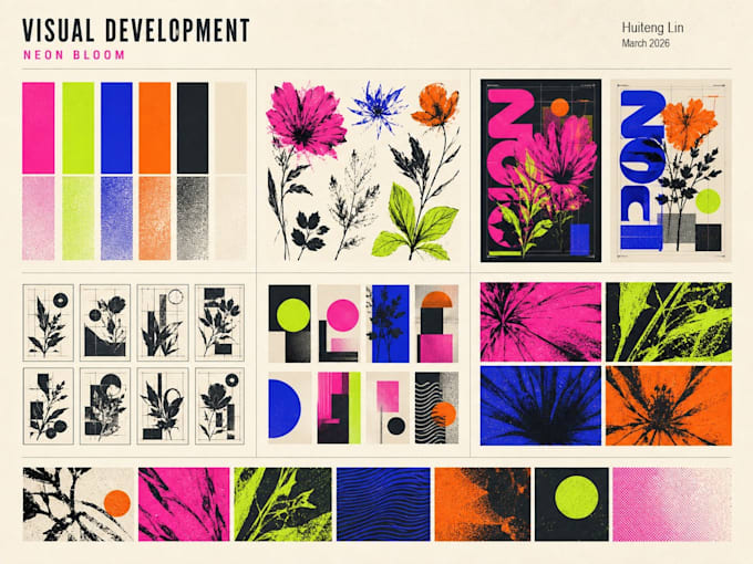 design bold creative posters and editorial illustrations