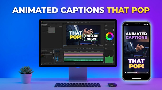 create animated caption subtitles for reels and shorts video
