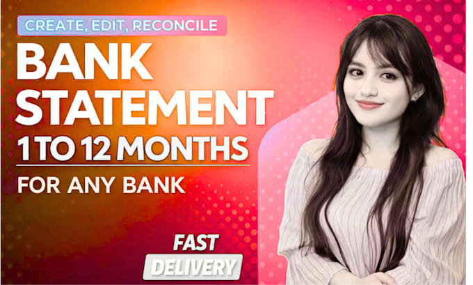 reconcile bank statement PDF to editable format