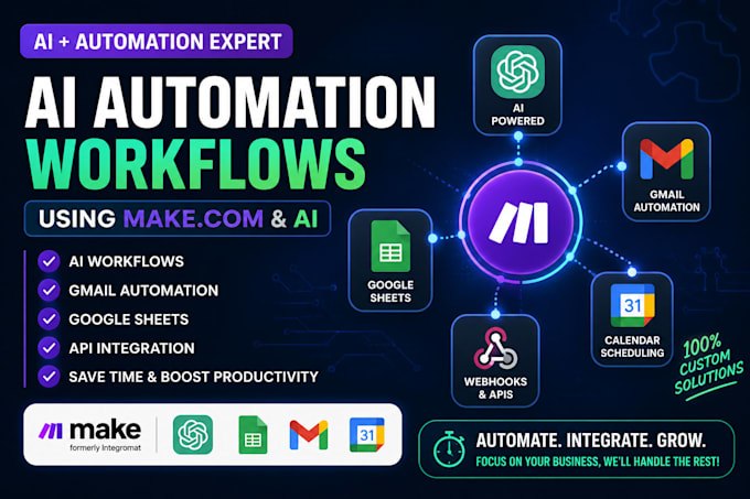 create custom makecom automation workflows