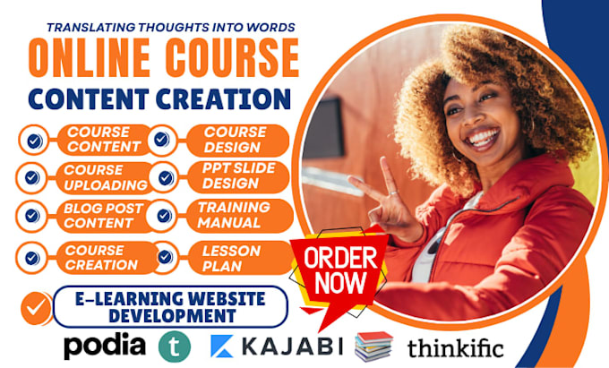 create online course content course creation training manual and ebook writing