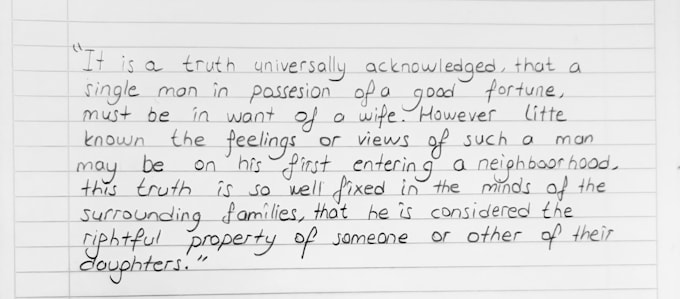 write your text in beautiful handwritten style