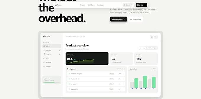 build a responsive react or nextjs website